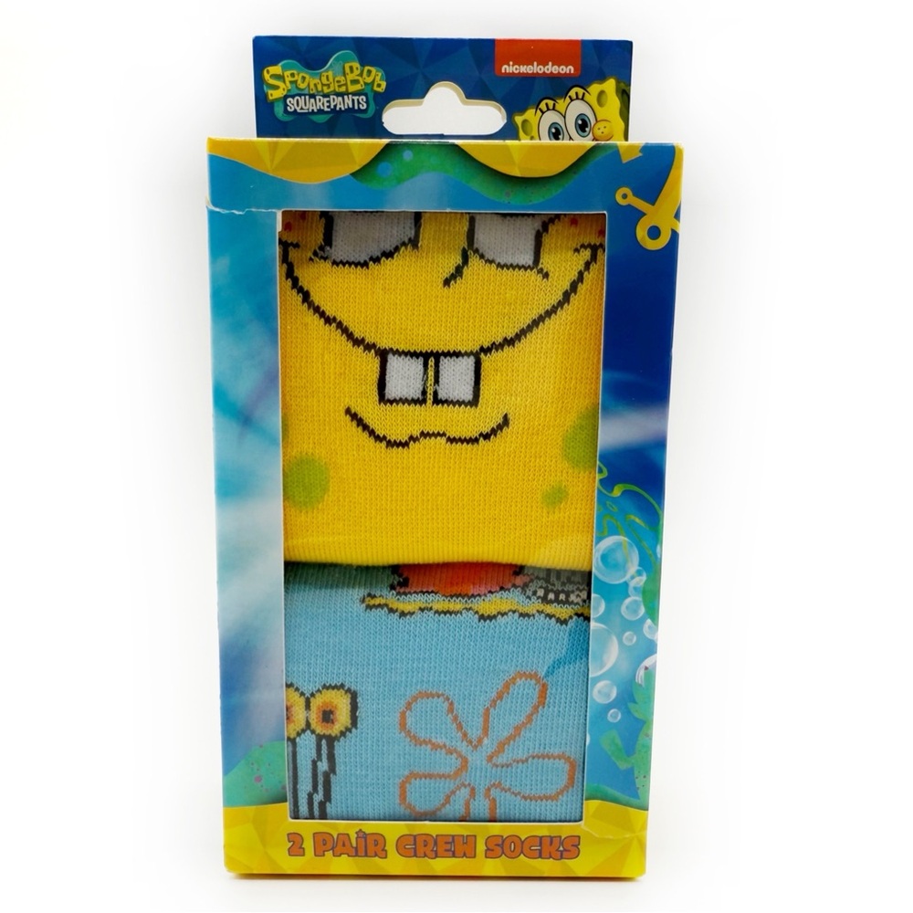 SpongeBob SquarePants Crew Socks Womens Mens Gary Snail Nickelodeon Fun Y2K Gift